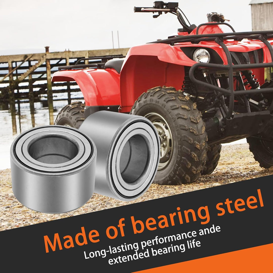 4 Pack 93305 - 00601 - 00 Front and Rear Wheel Bearing Kit, Replacement for Yamaha Big Bear 400 YFM400 Grizzly 350 400 450 550 Kodiak 400 450 700, Replace 93305 - 00602 - 00 - Just Closeouts Canada Inc.