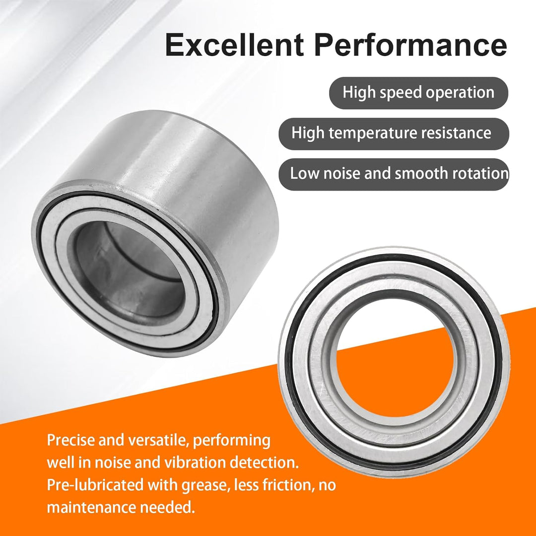 4 Pack 93305 - 00601 - 00 Front and Rear Wheel Bearing Kit, Replacement for Yamaha Big Bear 400 YFM400 Grizzly 350 400 450 550 Kodiak 400 450 700, Replace 93305 - 00602 - 00 - Just Closeouts Canada Inc.