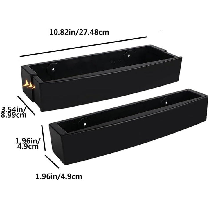 4-Piece Black Adjustable Wall-Mounted Shoe Rack Set - Just Closeouts Canada Inc.