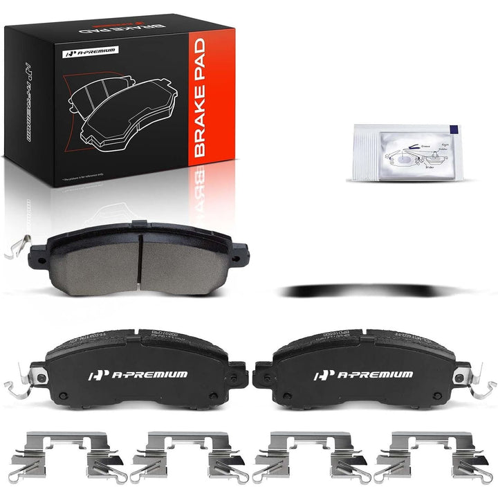 4-Piece Front Ceramic Brake Pads with Hardware for Altima and LEAF - Just Closeouts Canada Inc.