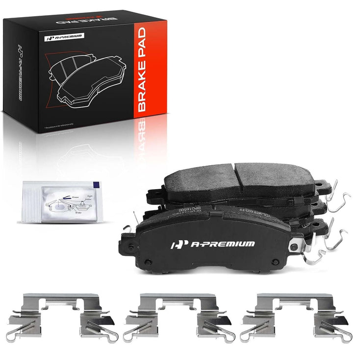 4-Piece Front Ceramic Brake Pads with Hardware for Altima and LEAF - Just Closeouts Canada Inc.