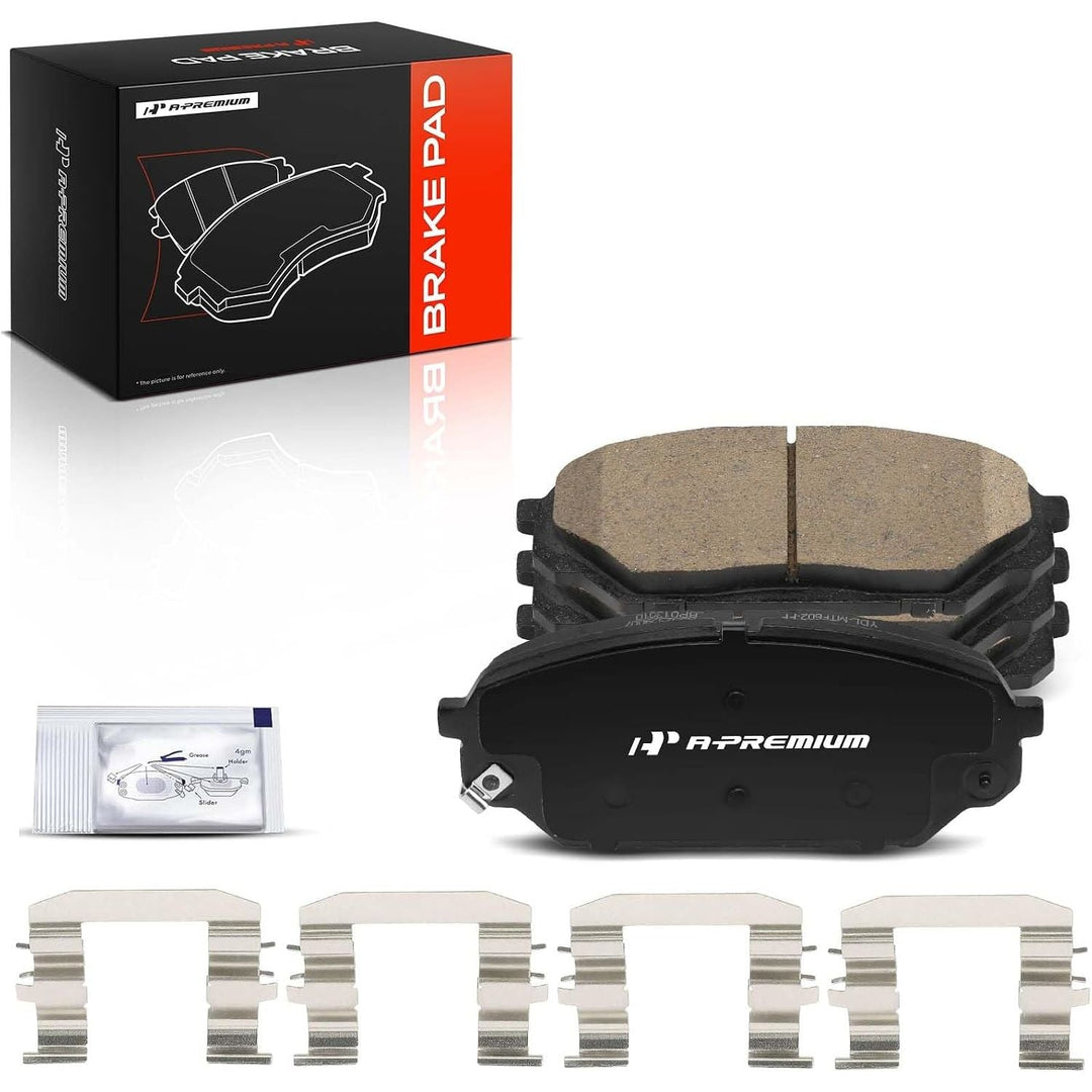 4-Piece Front Ceramic Brake Pads with Hardware for Veracruz 3.8L - Just Closeouts Canada Inc.