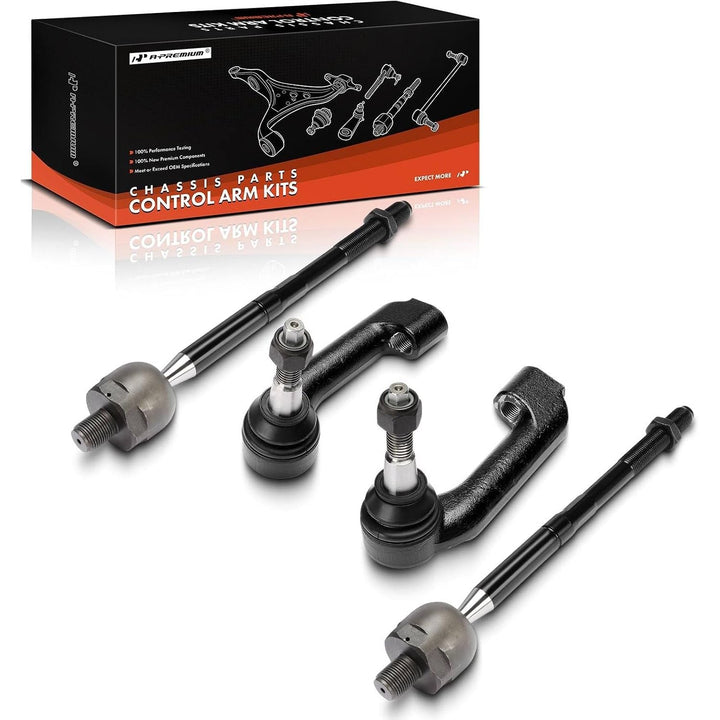 4-Piece Front Inner & Outer Tie Rod End Kit for Ford F-150, Expedition & Lincoln Navigator - Just Closeouts Canada Inc.