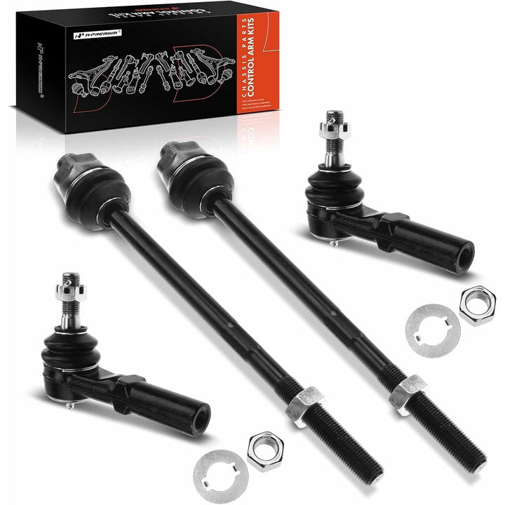 4-Piece Front Inner & Outer Tie Rod Kit for HD Trucks & H2 - Just Closeouts Canada Inc.