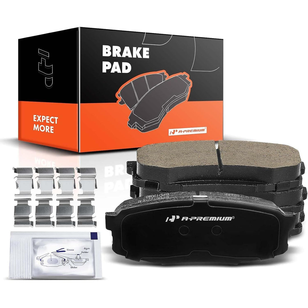 4 Rear Ceramic Brake Pads with Hardware for Lexus & Toyota - Just Closeouts Canada Inc.