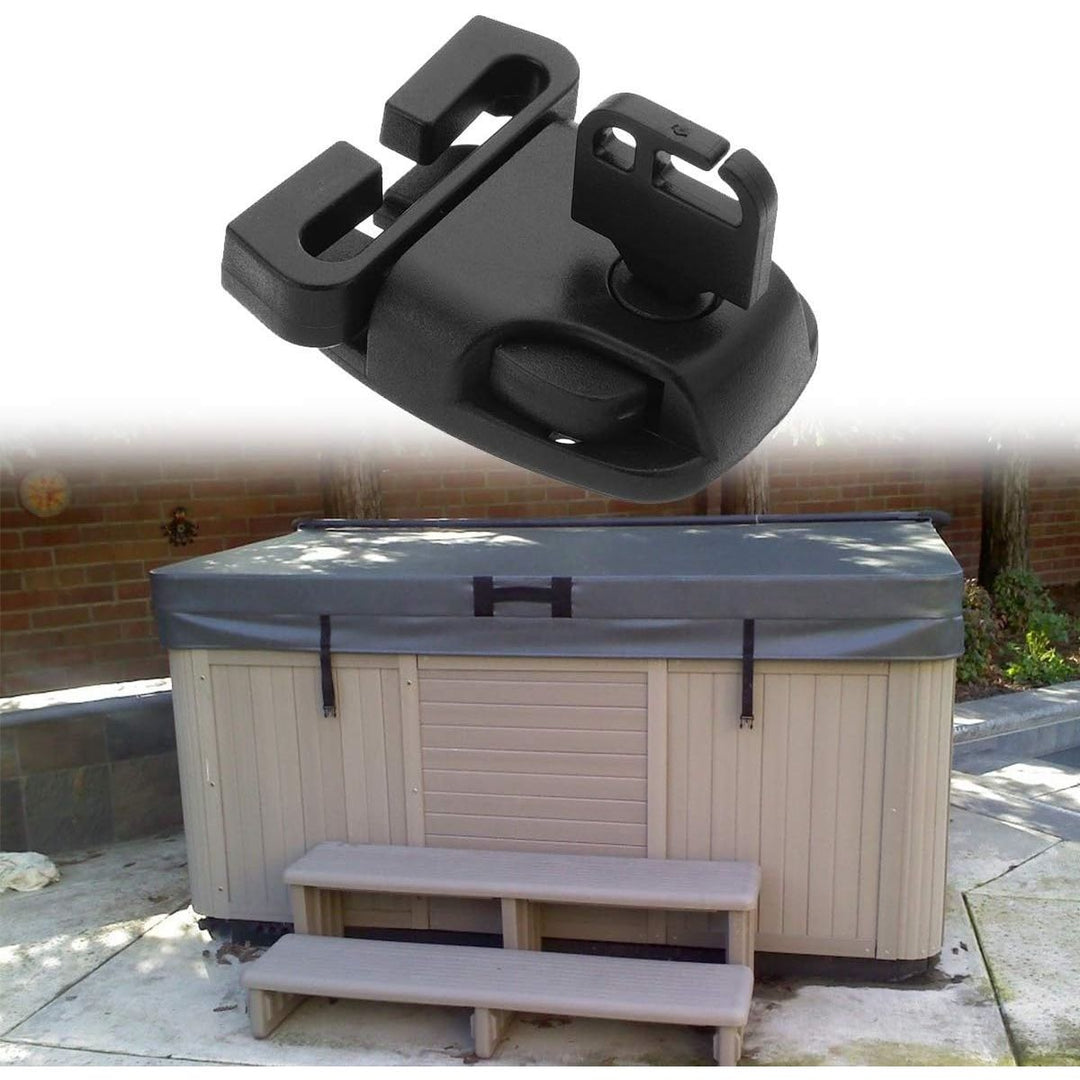 4 Set Spa Hot Tub Cover Broken Latch Repair Kit - Replace Latches Clip Lock with Keys and Hardwares for Spa Hot Tubs and Others - Just Closeouts Canada Inc.