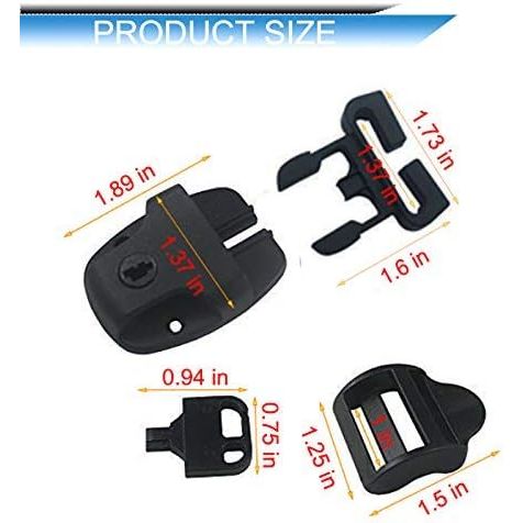 4 Set Spa Hot Tub Cover Broken Latch Repair Kit - Replace Latches Clip Lock with Keys and Hardwares for Spa Hot Tubs and Others - Just Closeouts Canada Inc.