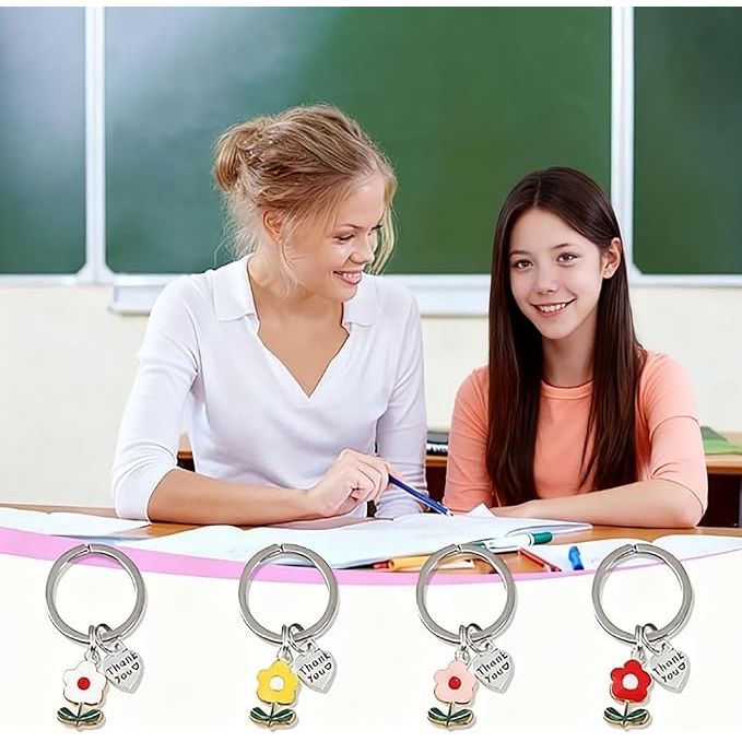 4 Set Thank You Gifts Keychain, Appreciation Gifts for Coworkers and Teachers, Christmas Gifts Thank You for Helping Me Grow Keychain - Just Closeouts Canada Inc.X004RUP6GN