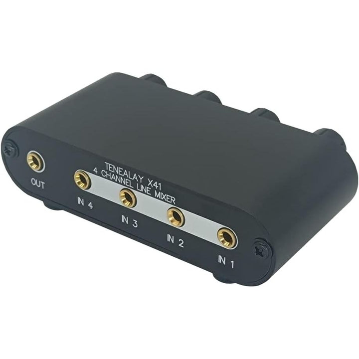 4 Way Audio mixer Stereo line levels control Box mini passive mixer (X41) - Just Closeouts Canada Inc.