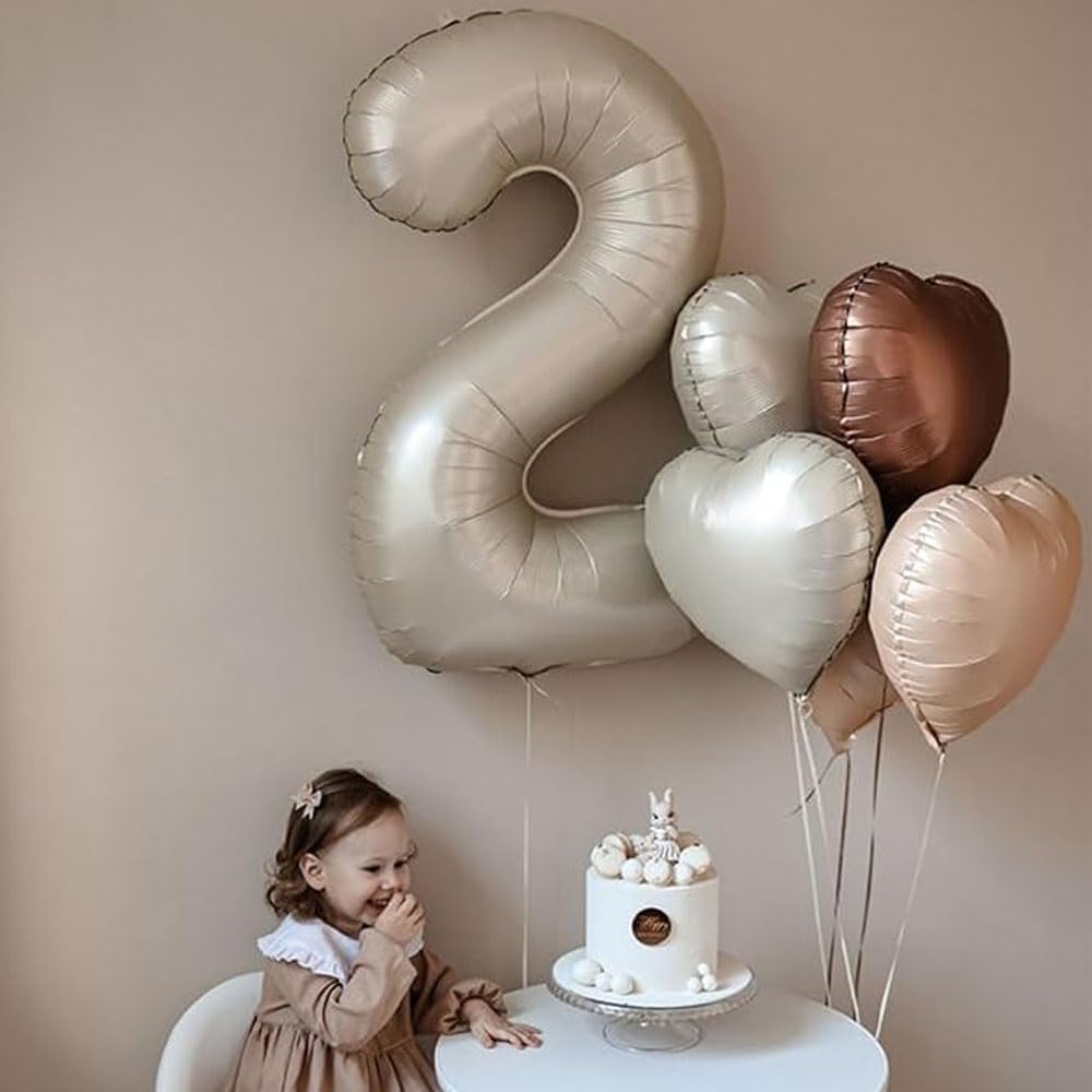 40-Inch Ivory White Number 3 Foil Balloon - Just Closeouts Canada Inc.