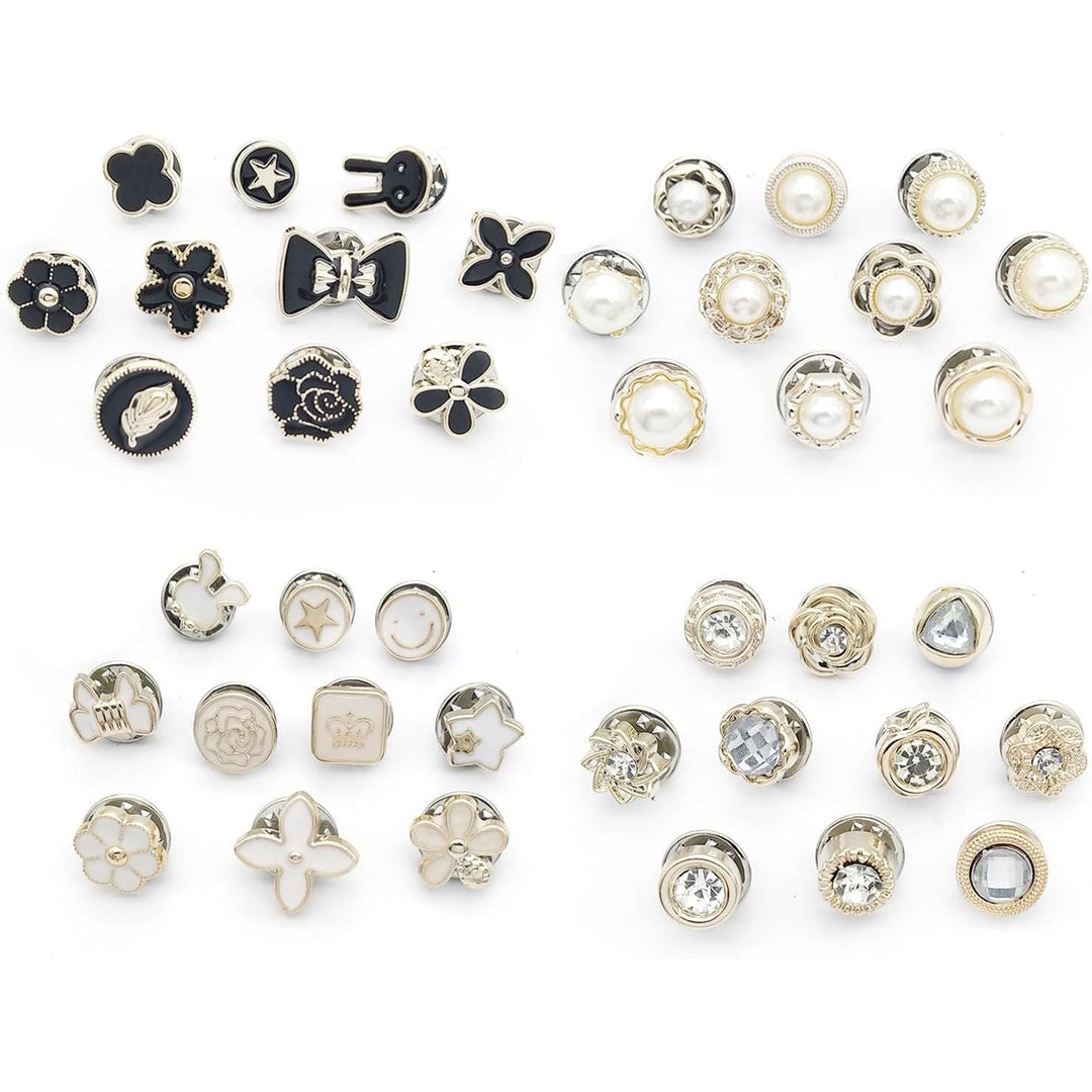 40-Piece Decorative Mini Brooch Pin Assortment - Just Closeouts Canada Inc.