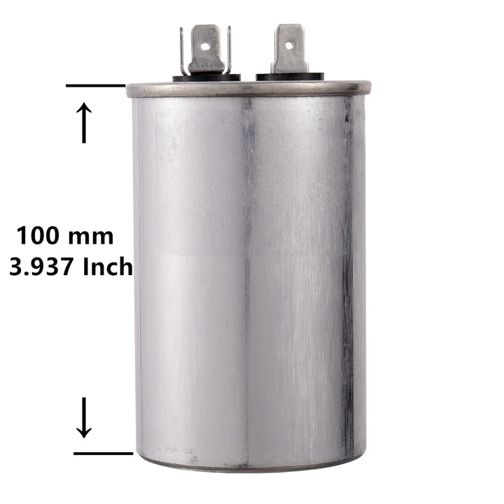40 uF 370V 450V AC CBB65 Motor and Fan Starting Round Capacitor 40 MFD 10000AFC - Just Closeouts Canada Inc.