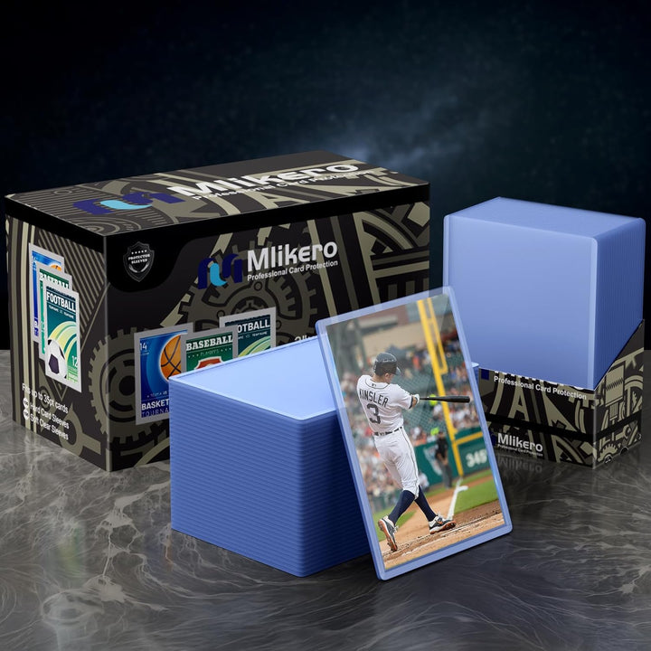 400 Card Sleeves Hard Plastic, 3"x4" Hockey Card Protectors Hard Plastic for Baseball, Hockey and Trading Cards (200 Hard Sleeves + 200 Clear Sleeve) - Just Closeouts Canada Inc.