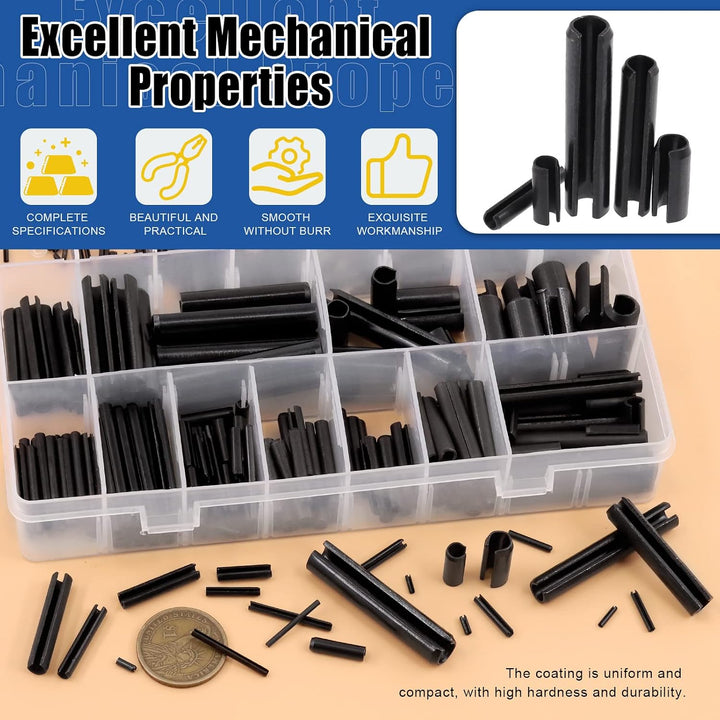 405-Piece Slotted Spring Roll Pin Assortment, 27 Sizes - Just Closeouts Canada Inc.X0037GZ07X