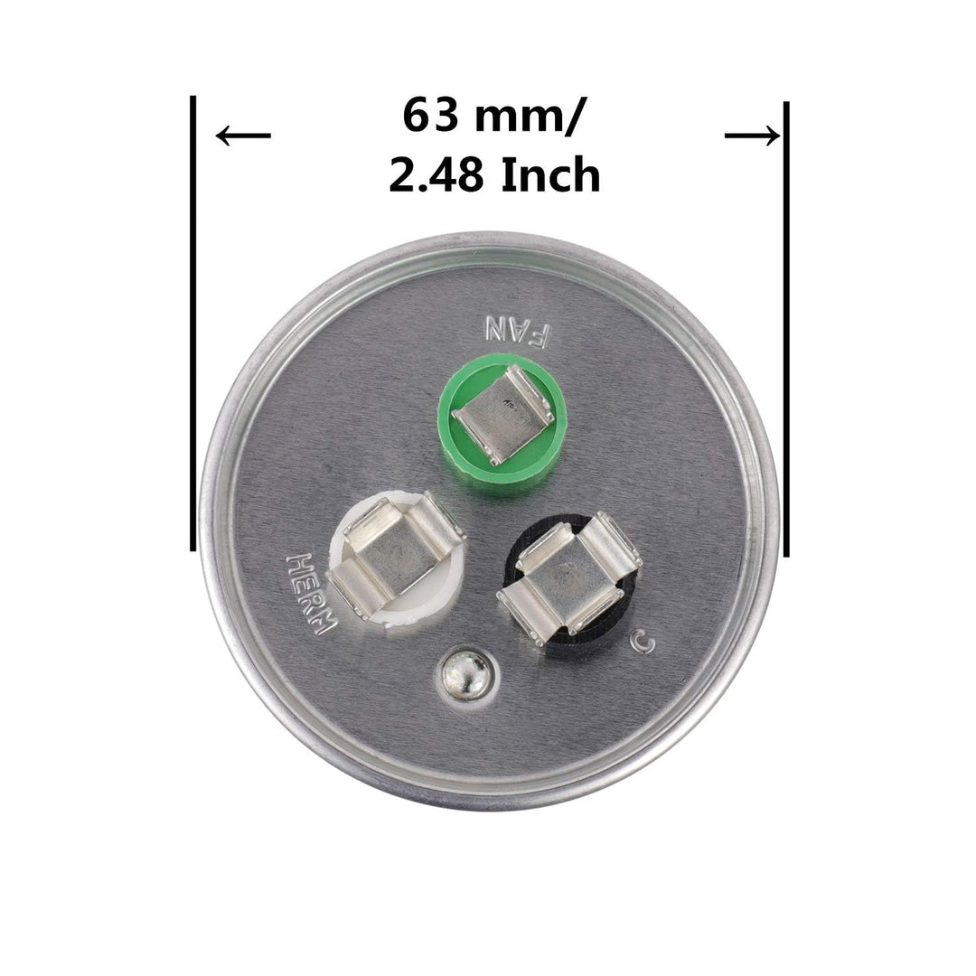 40+5 uF 40/5 MFD ±6% 370V/440 VAC CBB65 Dual Run Circular Start Capacitor for AC Motor Run or Fan Start or Condenser Straight - Just Closeouts Canada Inc.