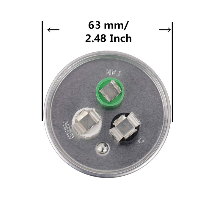 40+5 uF 40/5 MFD ±6% 370V/440 VAC CBB65 Dual Run Circular Start Capacitor for AC Motor Run or Fan Start or Condenser Straight - Just Closeouts Canada Inc.