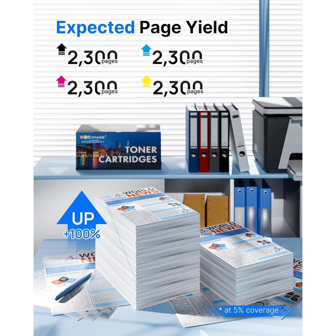 410A CF410A Toner Cartridge Replacement GPC Image for HP CF411A CF412A CF413A to use with Color Laserjet Pro MFP M477fdw M477fdn M477fnw Pro M452dn M452nw M452dw Printer Toner (4 Pack) - Just Closeouts Canada Inc.X004E4YVH7
