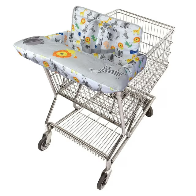 GoldBug 4.5 stars out of 10 reviews (4.5) | 10 On The Goldbug 2-in-1 Shopping Cart and High Chair cover, Safari Print