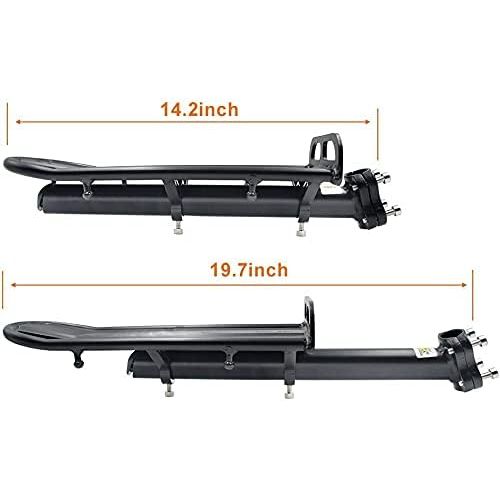 Bike Rear Rack Retractable Aluminum Alloy Bicycle Cargo Rack Mount Ebike Luggage Carrier Electric Bike Seat Post Rack