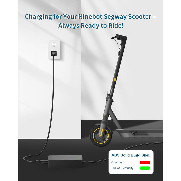 42V 1.7A for Segway Ninebot Charger Compatible with Ninebot Segway ES2/ES3/ES4/ E22/ F20A /F25 /F30 /F35/F40 /D18/D28/D40/F2/F2 Plus/F2 Pro/Air T15/E2 Pro KickScooters with 36V Li-ion Battery - Just Closeouts Canada Inc.