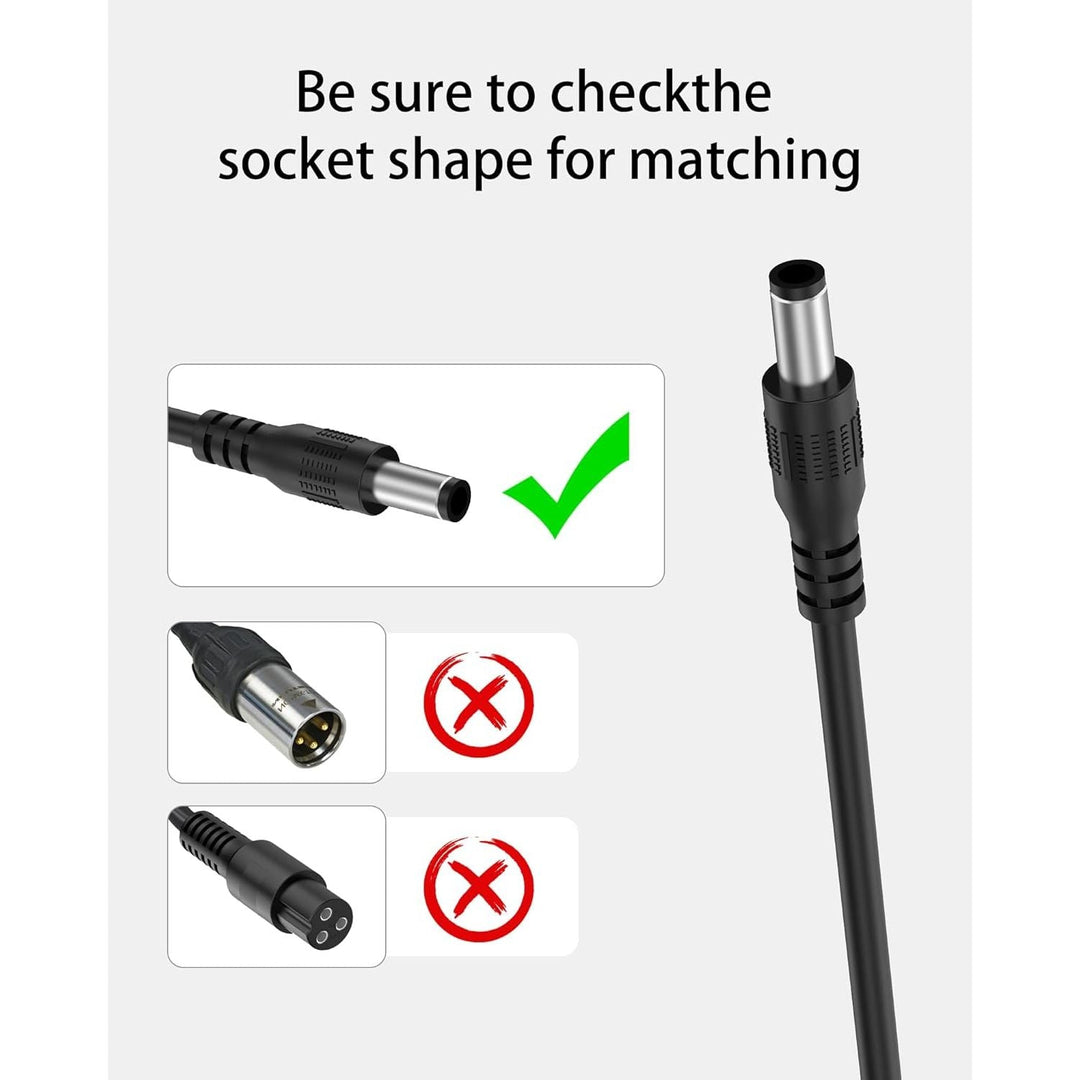 42V 2A Charger for iScooter i9, i9 Pro, i8, i8L, 1S Electric Scooter Charger Compatible with isinwheel S9/S9 Pro/S9 Max (Fits 36V Lithium Battery Scooters) - Just Closeouts Canada Inc.