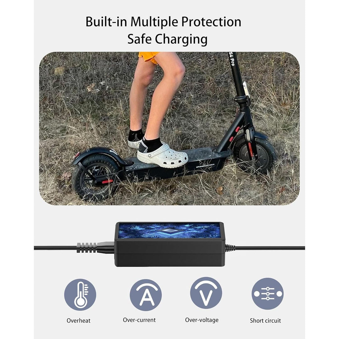 42V 2A Charger for iScooter i9, i9 Pro, i8, i8L, 1S Electric Scooter Charger Compatible with isinwheel S9/S9 Pro/S9 Max (Fits 36V Lithium Battery Scooters) - Just Closeouts Canada Inc.