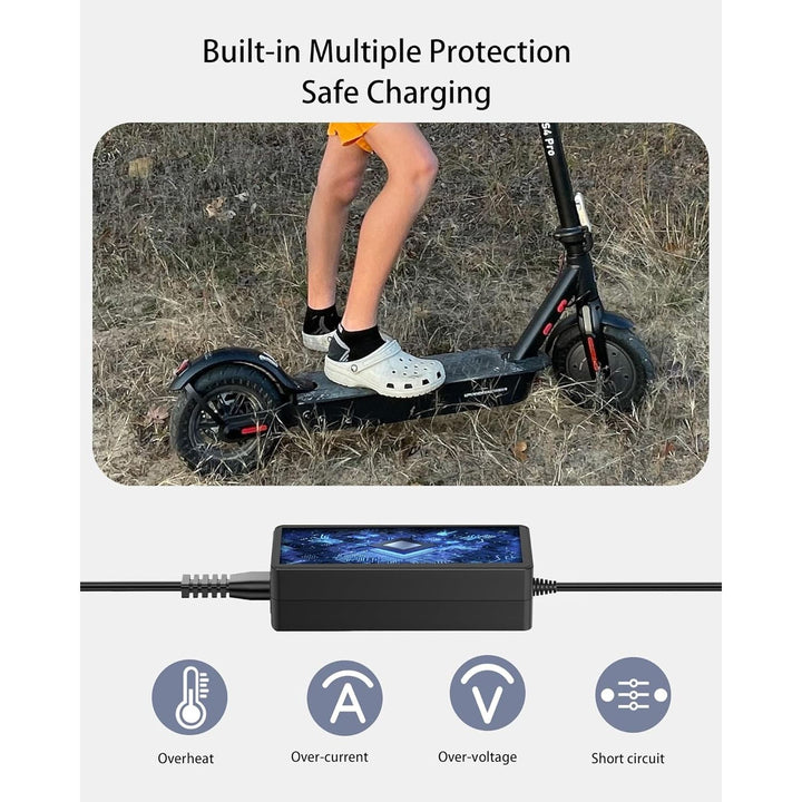42V 2A Charger for iScooter i9, i9 Pro, i8, i8L, 1S Electric Scooter Charger Compatible with isinwheel S9/S9 Pro/S9 Max (Fits 36V Lithium Battery Scooters) - Just Closeouts Canada Inc.