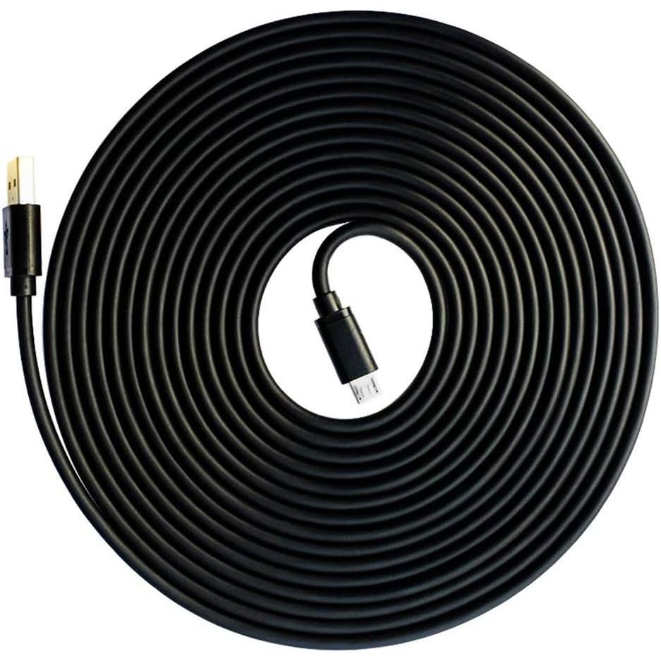 43-Foot USB-A to Micro-USB Security Camera Power Cable, Black - Just Closeouts Canada Inc.X002L0H6BT
