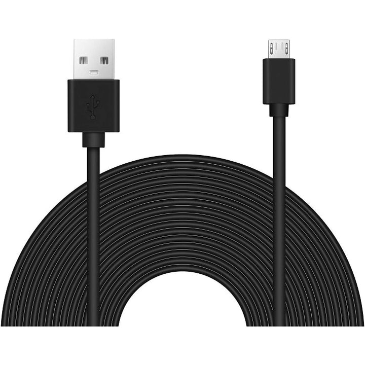 43-Foot USB-A to Micro-USB Security Camera Power Cable, Black - Just Closeouts Canada Inc.X002L0H6BT