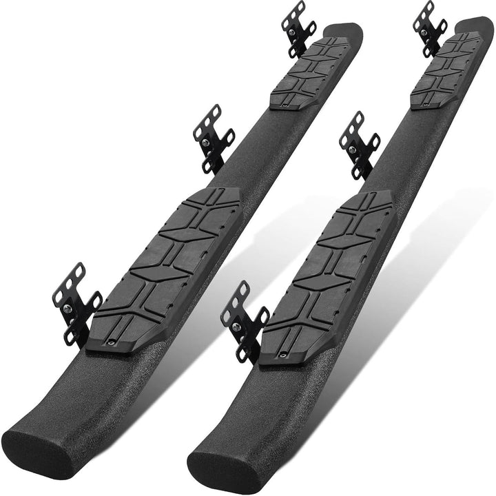 4.3 Inches Oval Tube Bar Running Boards Compatible with 2019 - 2025 Dodge Ram 1500 Crew Cab New Body Style(Excl. Ram 2500 3500). Running Boards and Carbon Steel Side Steps Nerf Bars. - Just Closeouts Canada Inc.