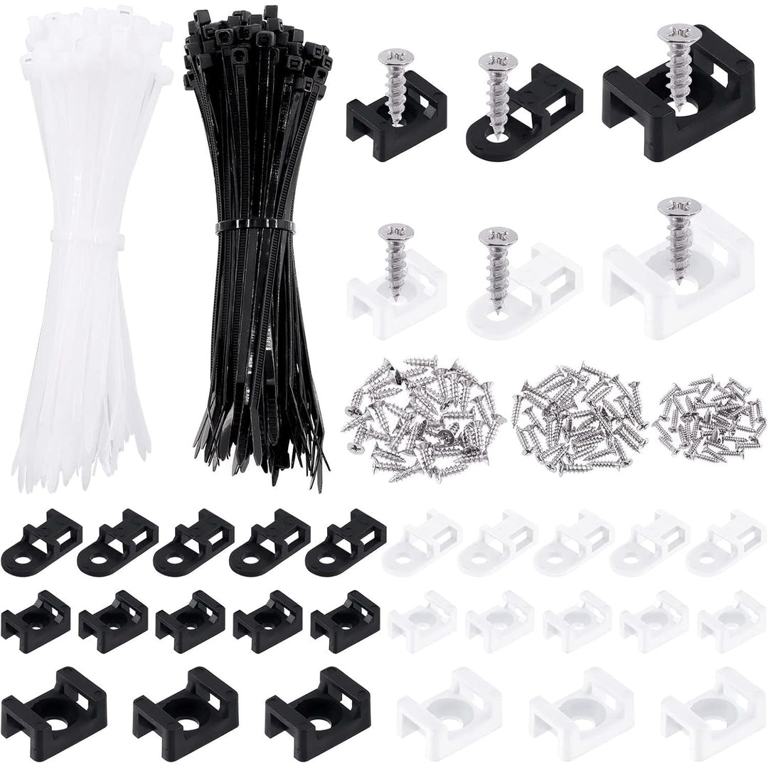 480-Piece Cable Tie, Mount and Screw Assortment - Just Closeouts Canada Inc.X0034BH1XR