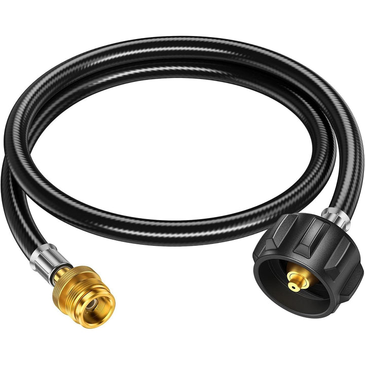 4FT Propane Hose Adapter 1lb to 20lb, Propane Tank Adapter, Propane Adapter Hose for Propane Grill/Camping Stove and Buddy Heater, QCC1/Type1 Propane Adapter 20lb to 1lb Converter, CSA Certified - Just Closeouts Canada Inc.