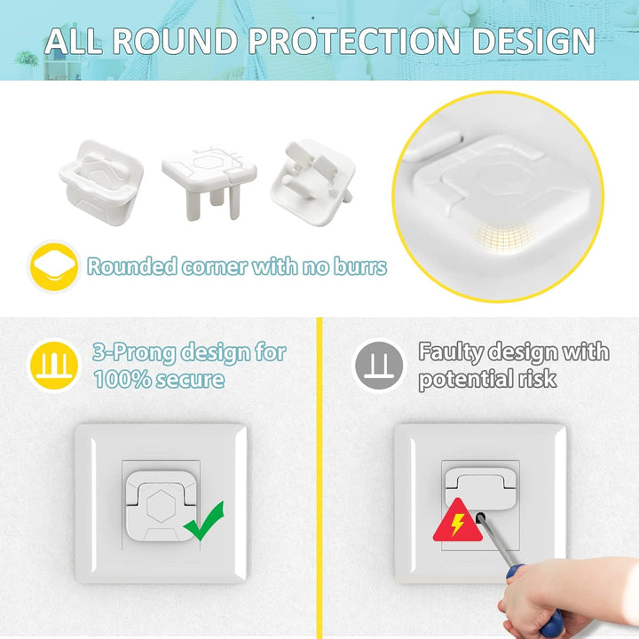 4our kiddies baby proof outlet covers (60pack) - Just Closeouts Canada Inc.