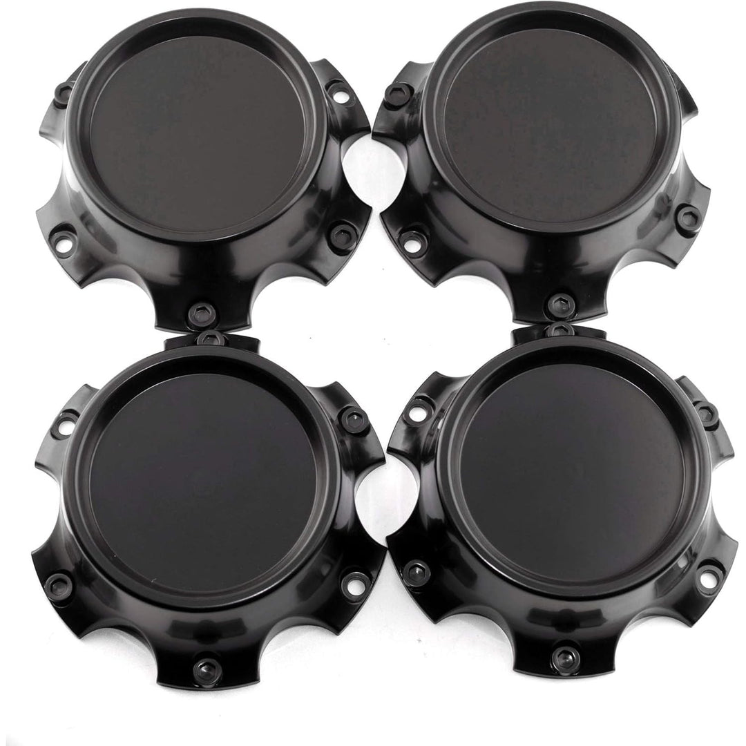 4pcs 135mm (5.31inch) 6 Lugs Car Wheel Center Caps Black Base,OD:135 mm/5.31 in,ID:100 mm/3.94 in - Just Closeouts Canada Inc.