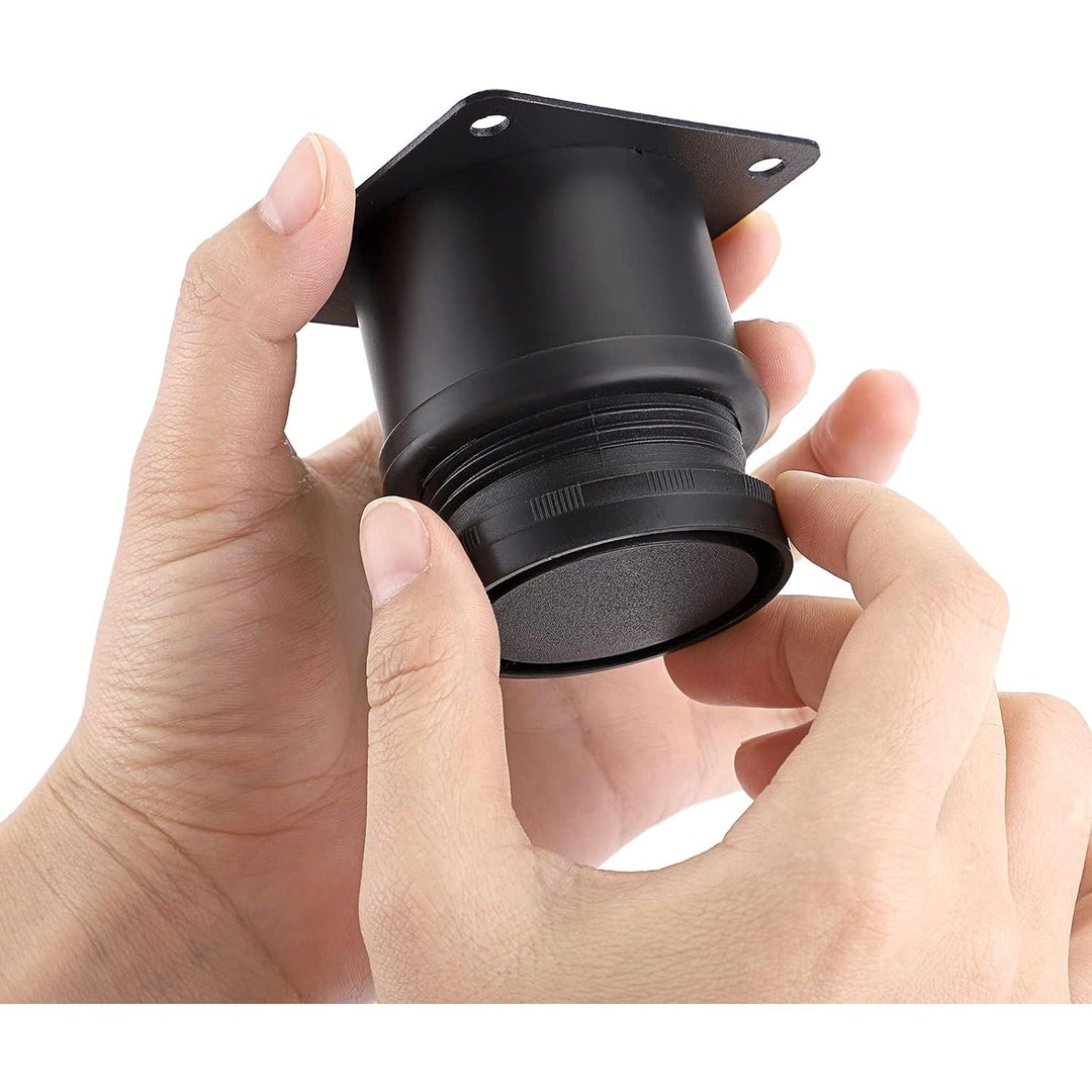 4Pcs 2 Inch Stainless Steel Furniture Legs Feets - Metal Adjustable Furniture Risers Heavy Duty Replacement Legs Extenders for Cabinet Desk Table Sofa Chair - Just Closeouts Canada Inc.