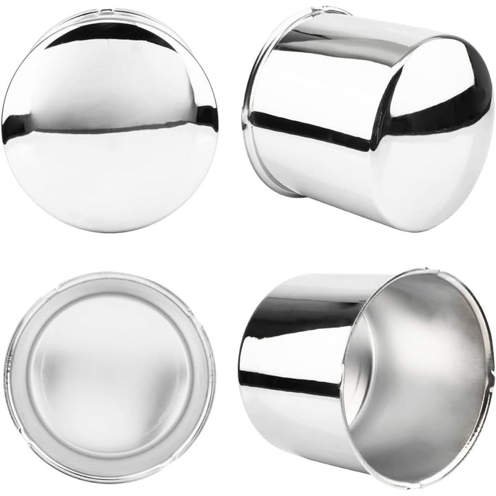 4Pcs 5.15inch Trailer Wheel Center Caps Fit 5.15" Center Bore Truck Trailer RV SUV Wheels Rims, Carbon Steel Chrome Silver Hub Covers - Just Closeouts Canada Inc.