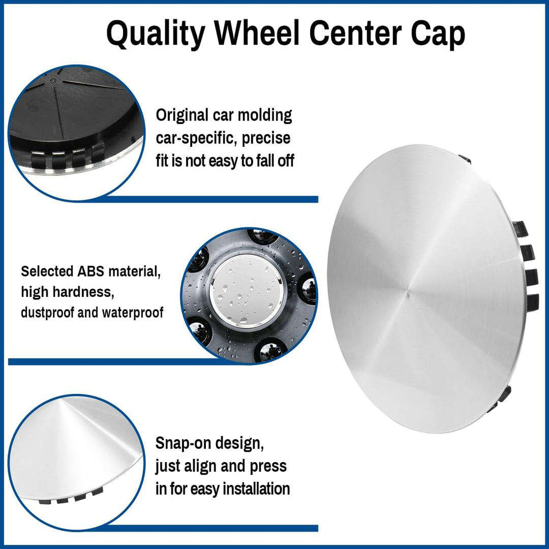 4pcs Wheel Center Caps 190MM 7.48in Compatible with Chevy Van Silverado Tahoe GMC Savana 1994 - 2002 Sierra 1992 - 1999 Yukon 1995 - 1999 15 inch wheels - Just Closeouts Canada Inc.