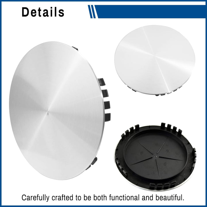 4pcs Wheel Center Caps 190MM 7.48in Compatible with Chevy Van Silverado Tahoe GMC Savana 1994 - 2002 Sierra 1992 - 1999 Yukon 1995 - 1999 15 inch wheels - Just Closeouts Canada Inc.