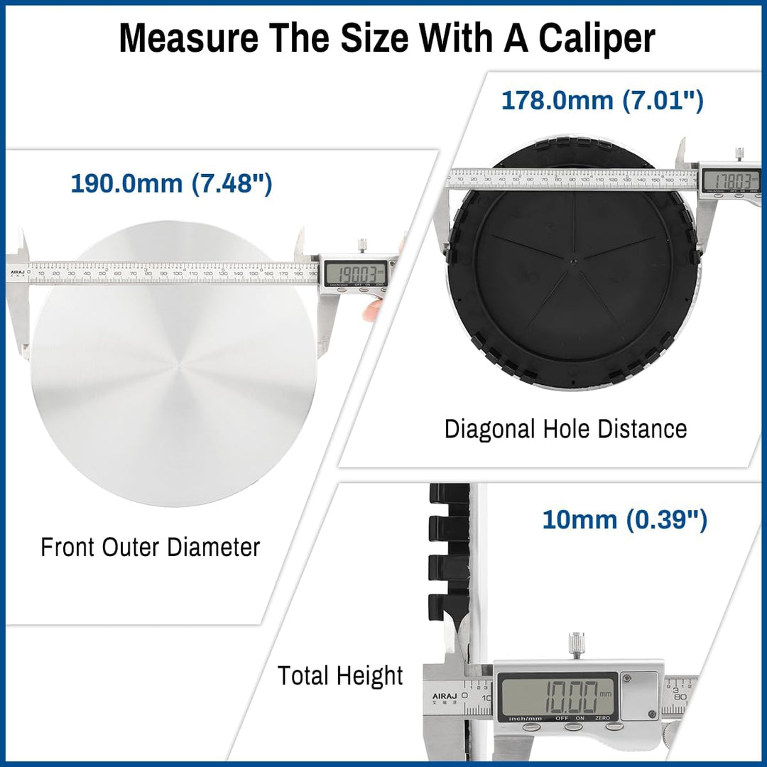 4pcs Wheel Center Caps 190MM 7.48in Compatible with Chevy Van Silverado Tahoe GMC Savana 1994 - 2002 Sierra 1992 - 1999 Yukon 1995 - 1999 15 inch wheels - Just Closeouts Canada Inc.