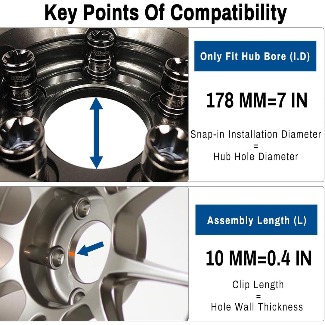 4pcs Wheel Center Caps 190MM 7.48in Compatible with Chevy Van Silverado Tahoe GMC Savana 1994 - 2002 Sierra 1992 - 1999 Yukon 1995 - 1999 15 inch wheels - Just Closeouts Canada Inc.