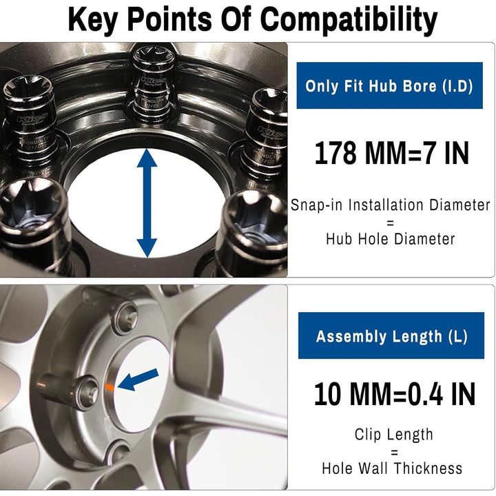 4pcs Wheel Center Caps 190MM 7.48in Compatible with Chevy Van Silverado Tahoe GMC Savana 1994 - 2002 Sierra 1992 - 1999 Yukon 1995 - 1999 15 inch wheels - Just Closeouts Canada Inc.
