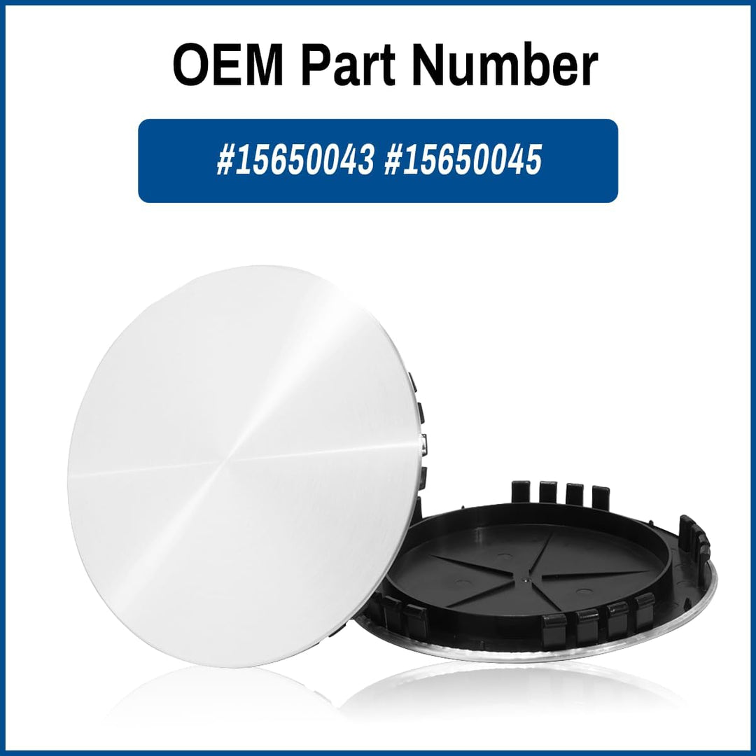4pcs Wheel Center Caps 190MM 7.48in Compatible with Chevy Van Silverado Tahoe GMC Savana 1994 - 2002 Sierra 1992 - 1999 Yukon 1995 - 1999 15 inch wheels - Just Closeouts Canada Inc.