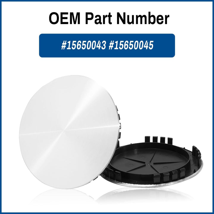 4pcs Wheel Center Caps 190MM 7.48in Compatible with Chevy Van Silverado Tahoe GMC Savana 1994 - 2002 Sierra 1992 - 1999 Yukon 1995 - 1999 15 inch wheels - Just Closeouts Canada Inc.
