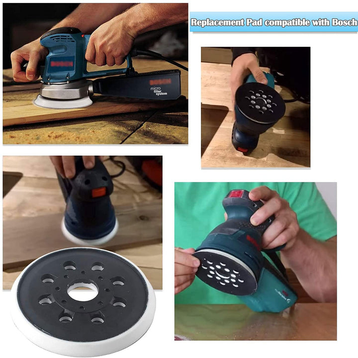 5-Inch 8-Hole Sander Backing Pads, 3-Pack - Just Closeouts Canada Inc.