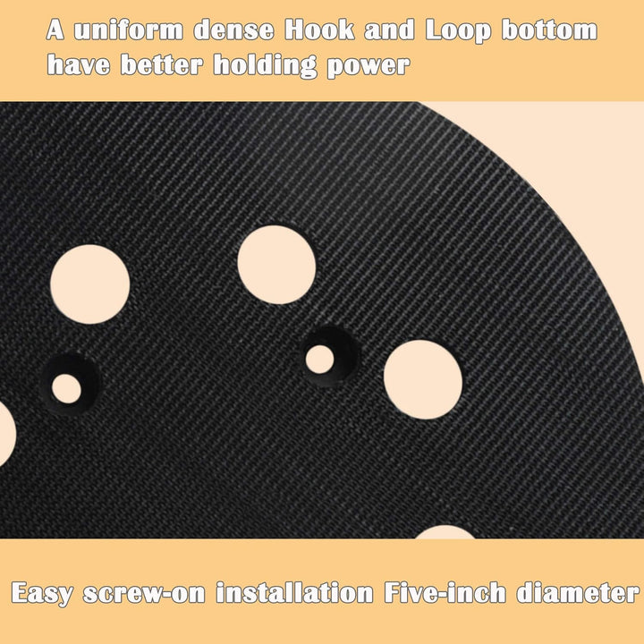 5 Inch Sander Pad Replacement Compatible with Dewalt Orbital Sander DWE6421 DWE6421K DWE6423 DWE6423K DCW210B, 8 Hole Hook and Loop Sanding Pad Replaces DWE64233 N329079 RSP54(2 Pcs) - Just Closeouts Canada Inc.
