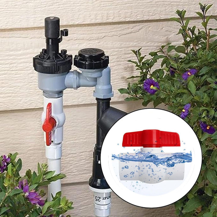 5 Red-Handle 1/2-Inch PVC Water Ball Valves - Just Closeouts Canada Inc.