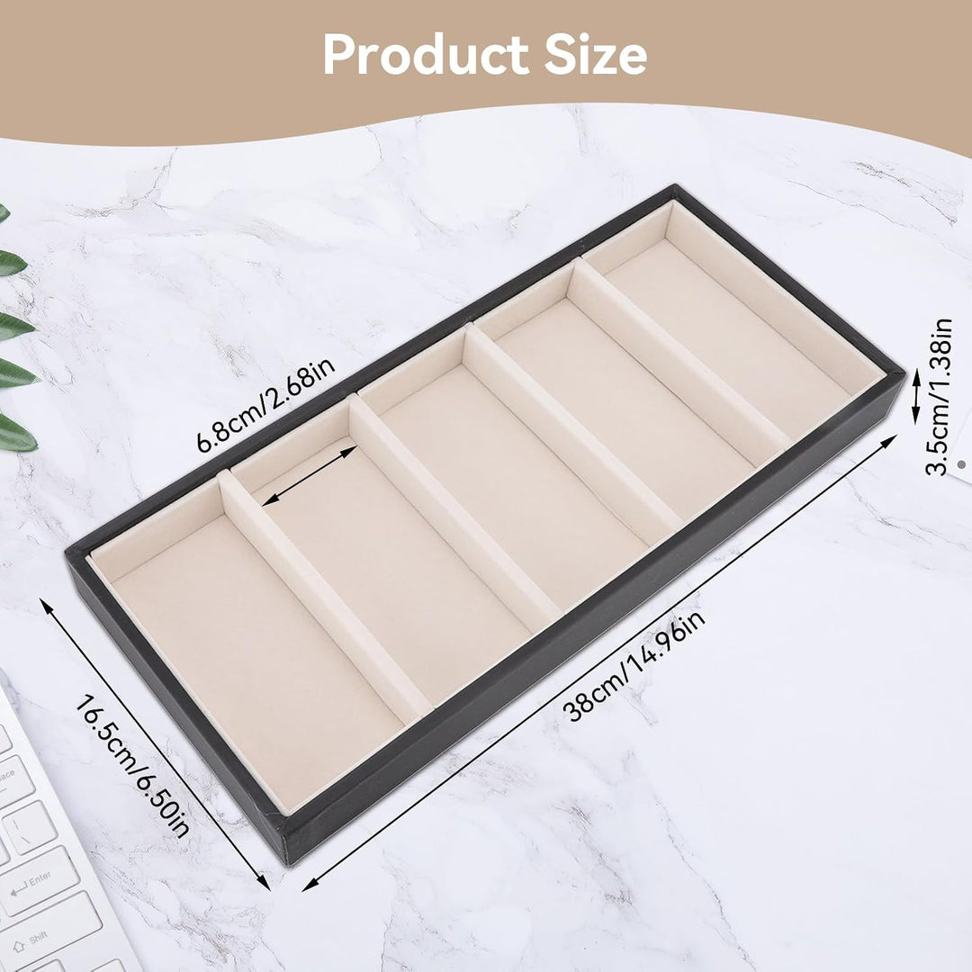 5-Slot Black Glasses and Jewelry Display Tray - Just Closeouts Canada Inc.X0043M4GJX