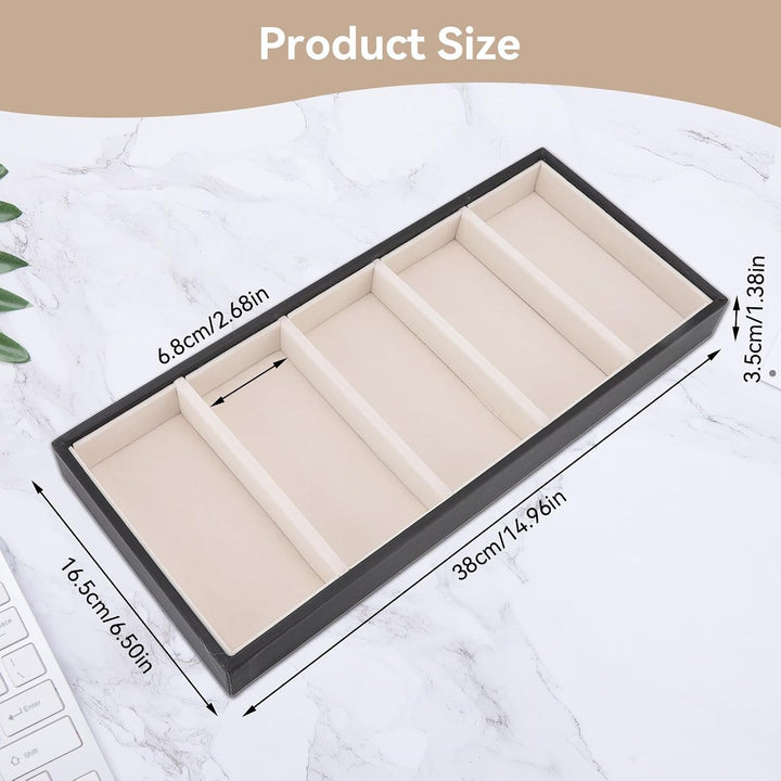 5-Slot Black Glasses and Jewelry Display Tray - Just Closeouts Canada Inc.X0043M4GJX