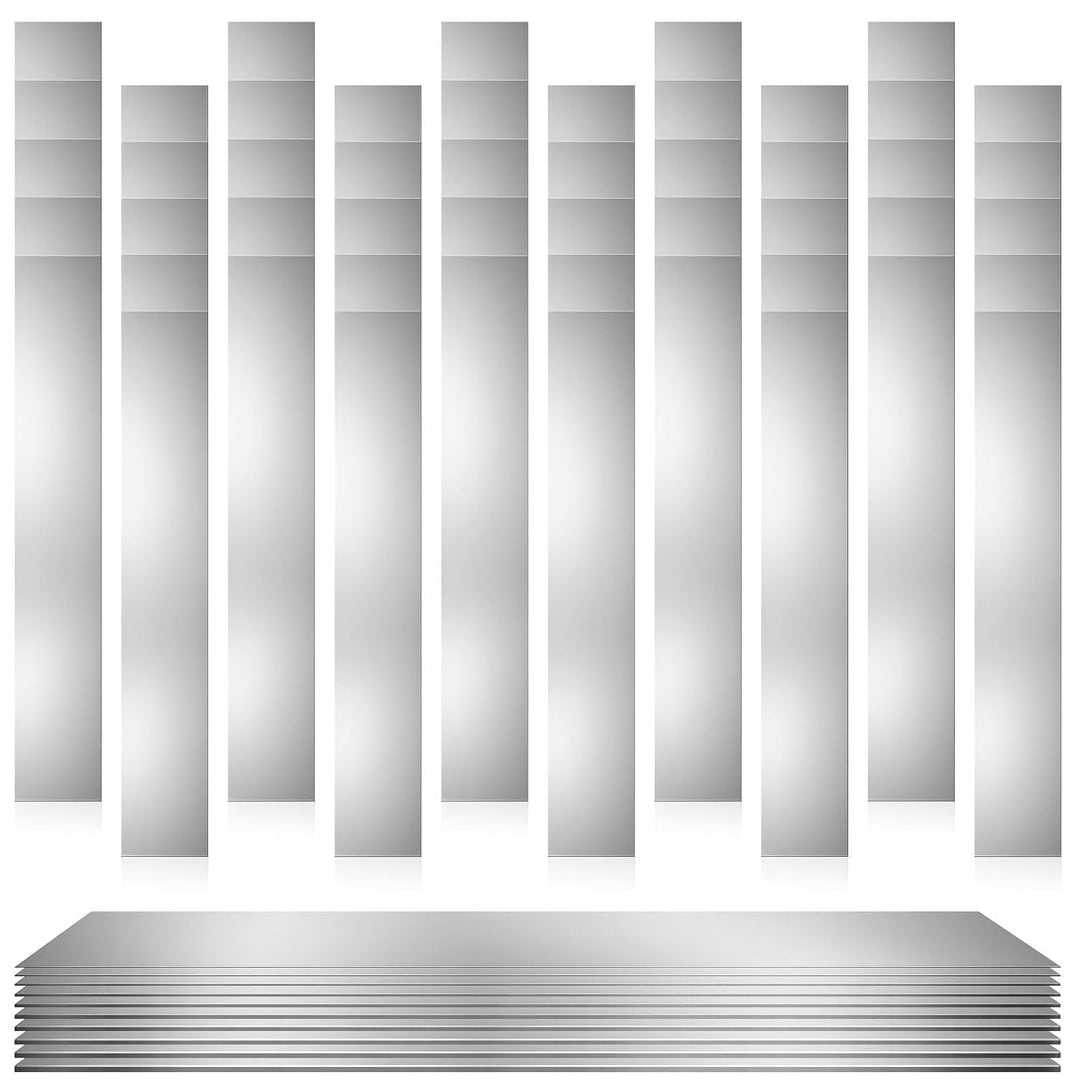 50 Pcs Shim Stock Assortment, 304 Stainless Steel 1" Width x 6" Length Metal Shims for Leveling, Gap Filler Trim Strip, DIY & Industrial Use (0.001" - 0.01" Thickness) - Just Closeouts Canada Inc.