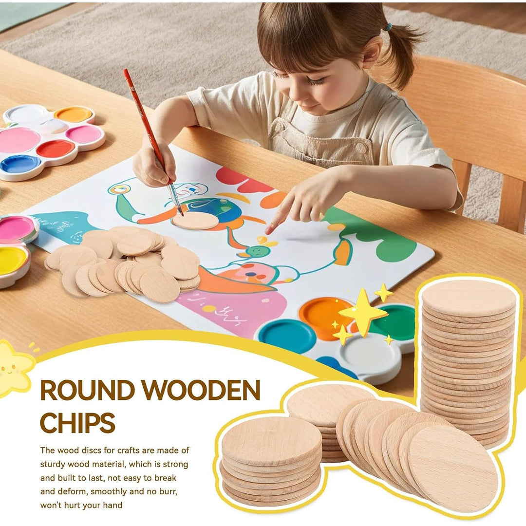50 Unfinished 2-Inch Round Wood Discs for Crafts - Just Closeouts Canada Inc.X004D6IP4B